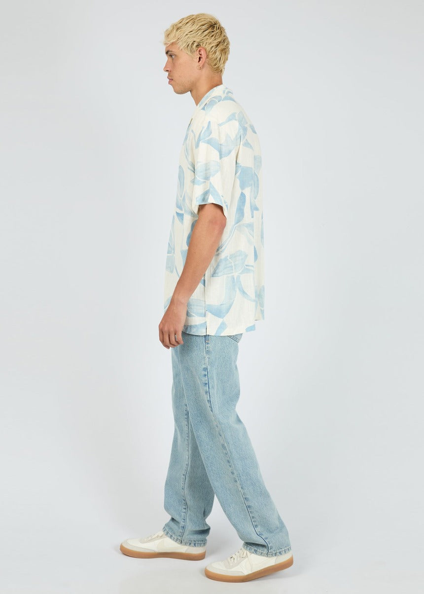 Jones SS Shirt in Multi by Silent Theory, side profile