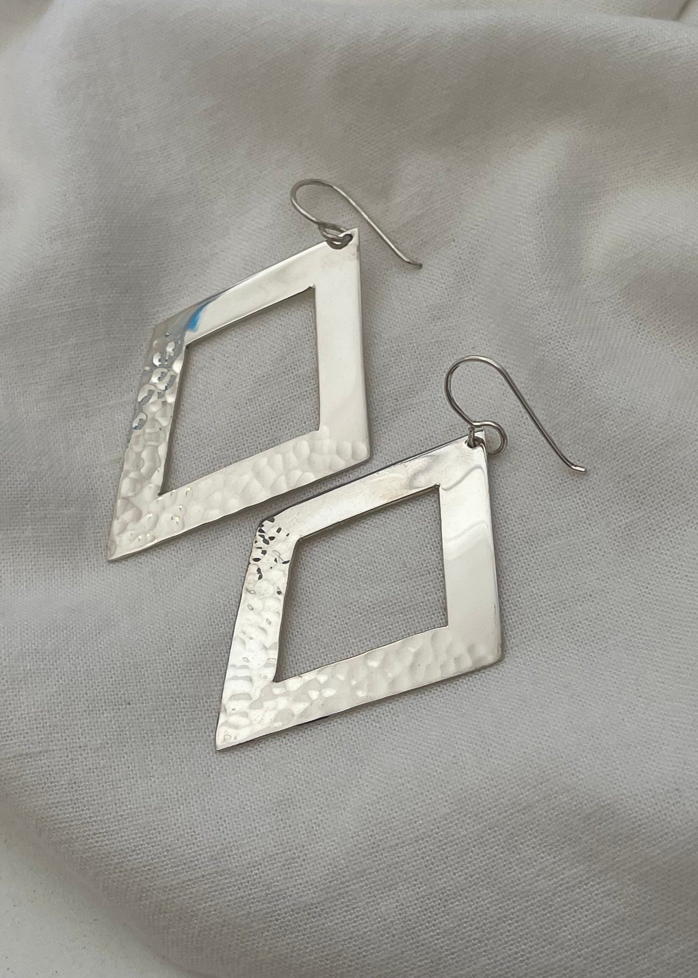 6799 Diamond Earrings - Silver