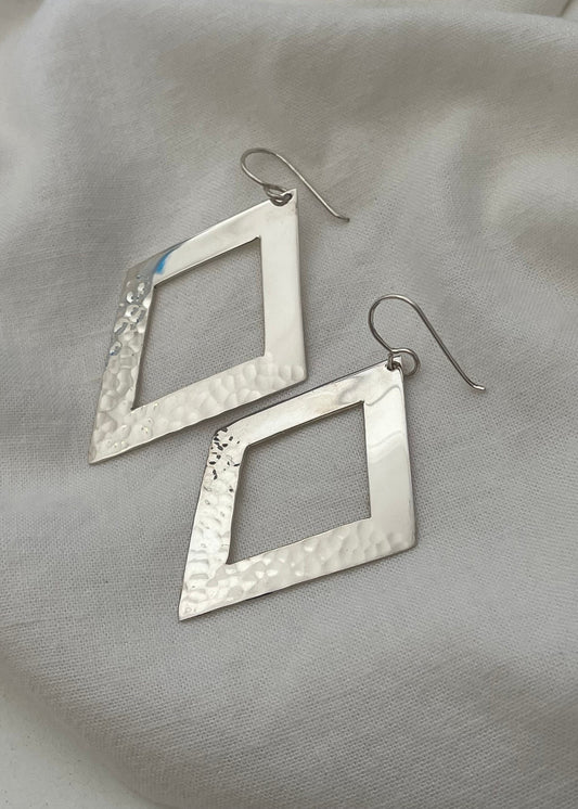 6799 Diamond Earrings - Silver