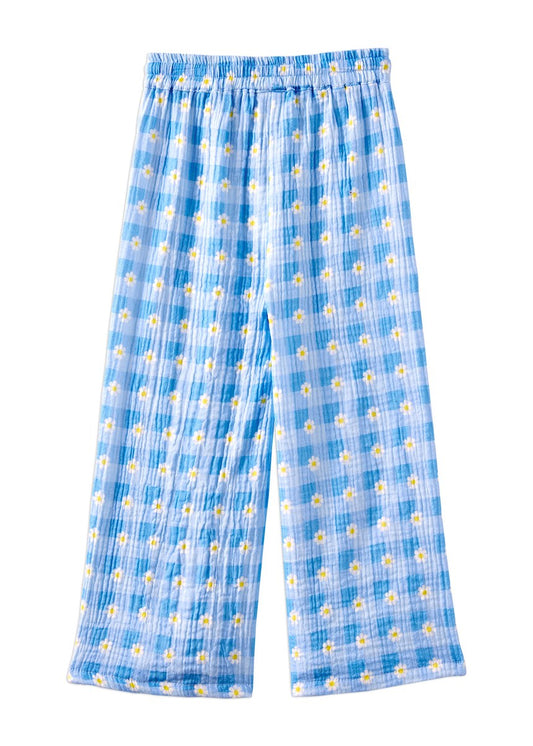 Daisy Check Pant - Blue Check