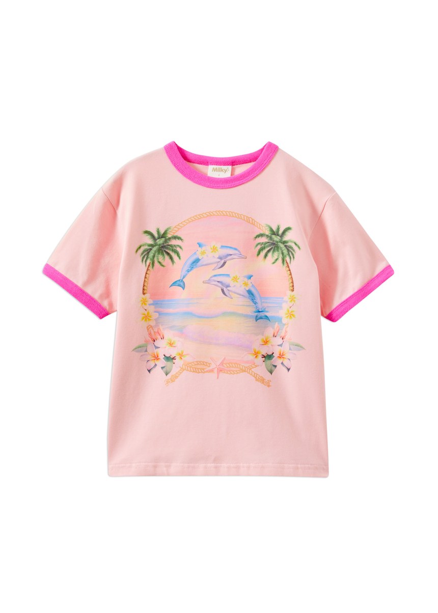 Dolphins Tee - Pink