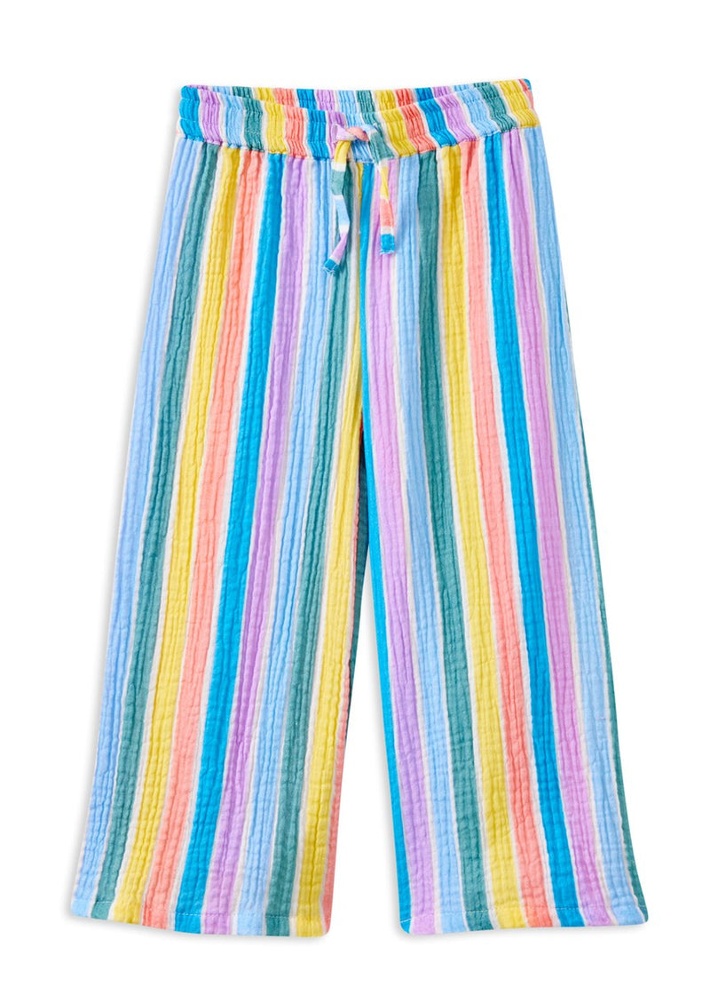 Fiesta Crinkle Pant - Multi Stripe