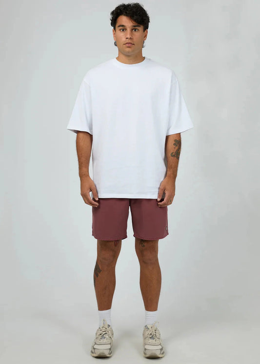 Illusion Shorts - Burgandy