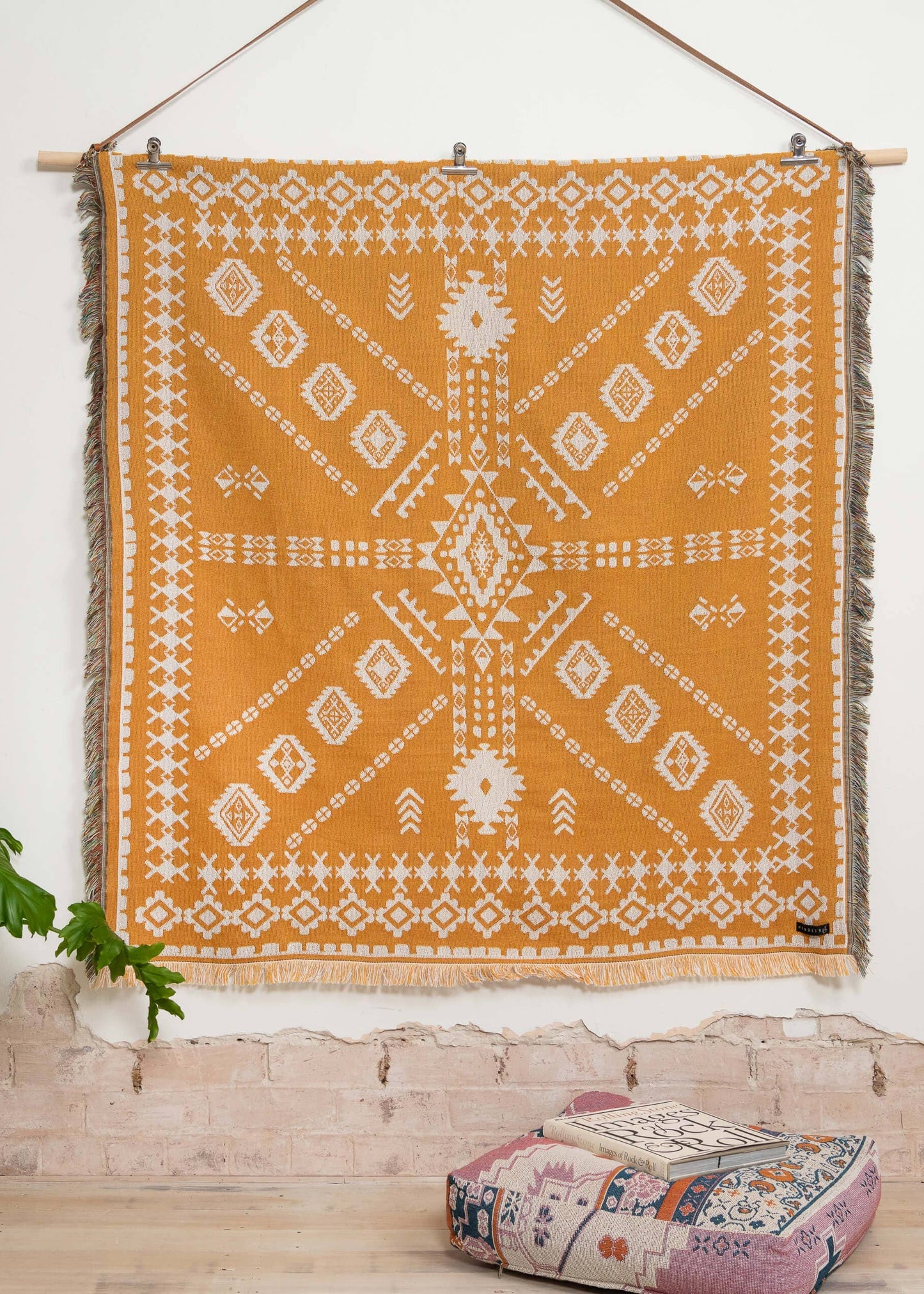 HENDEER - 'Good Day Sunshine' Woven Picnic Rug/Throw: Regular 130x160cm