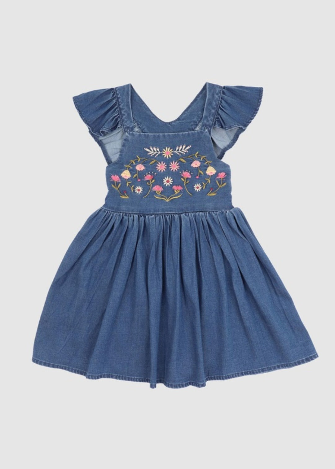 Wild Horses Denim Dress - Baby