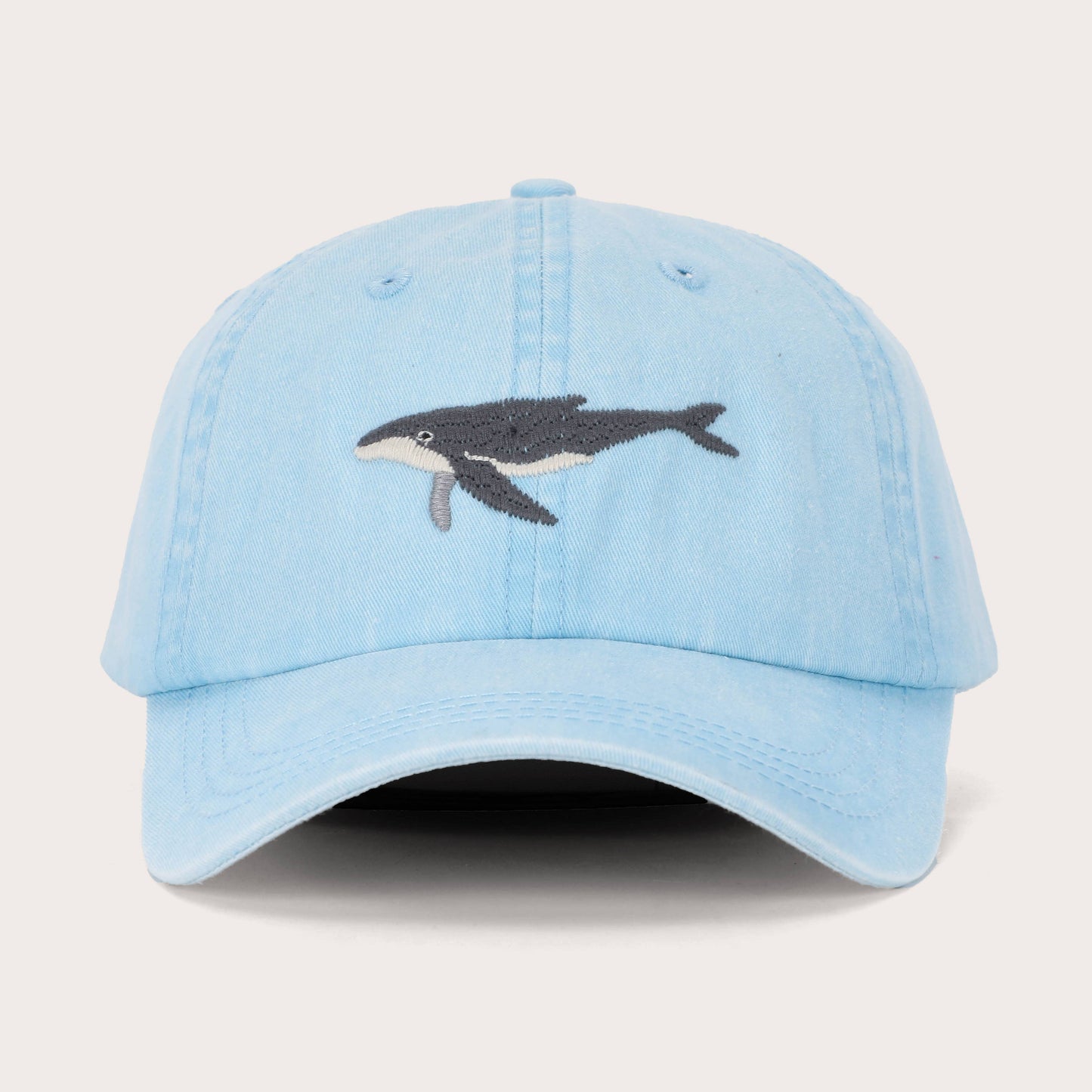 Pallion Point - Humpback Whale Fish Lid | Cotton Dad Cap in Blue