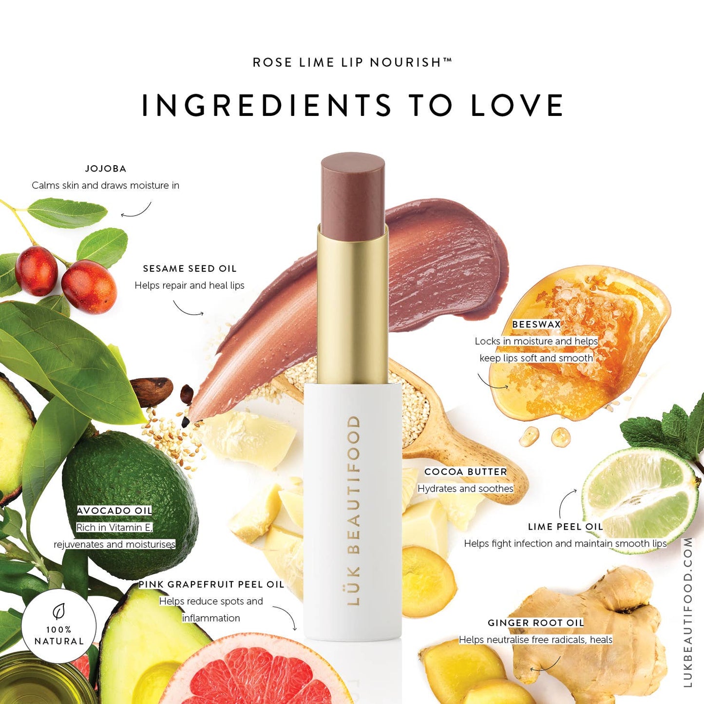 Lip Nourish Lipstick - Rose Lime