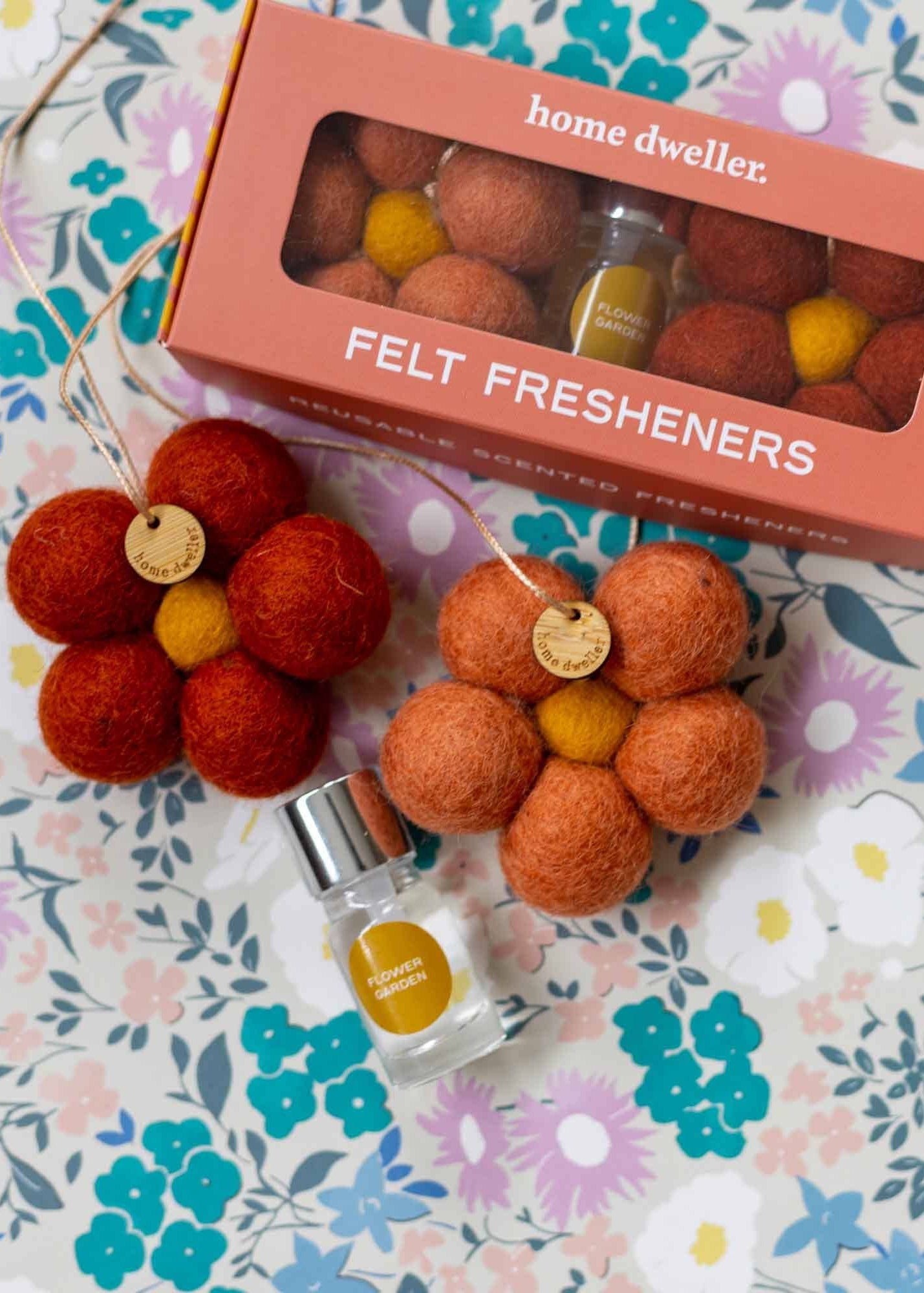 Felt Flower Fresheners - Flower Garden