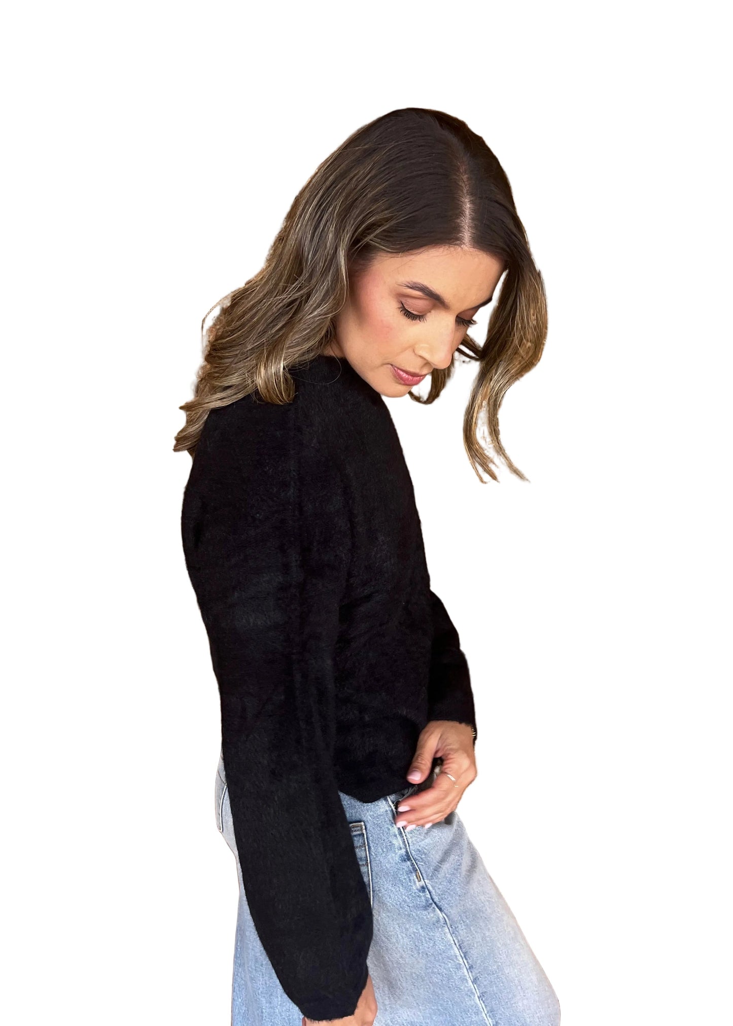 Fluffy Jumper - Black
