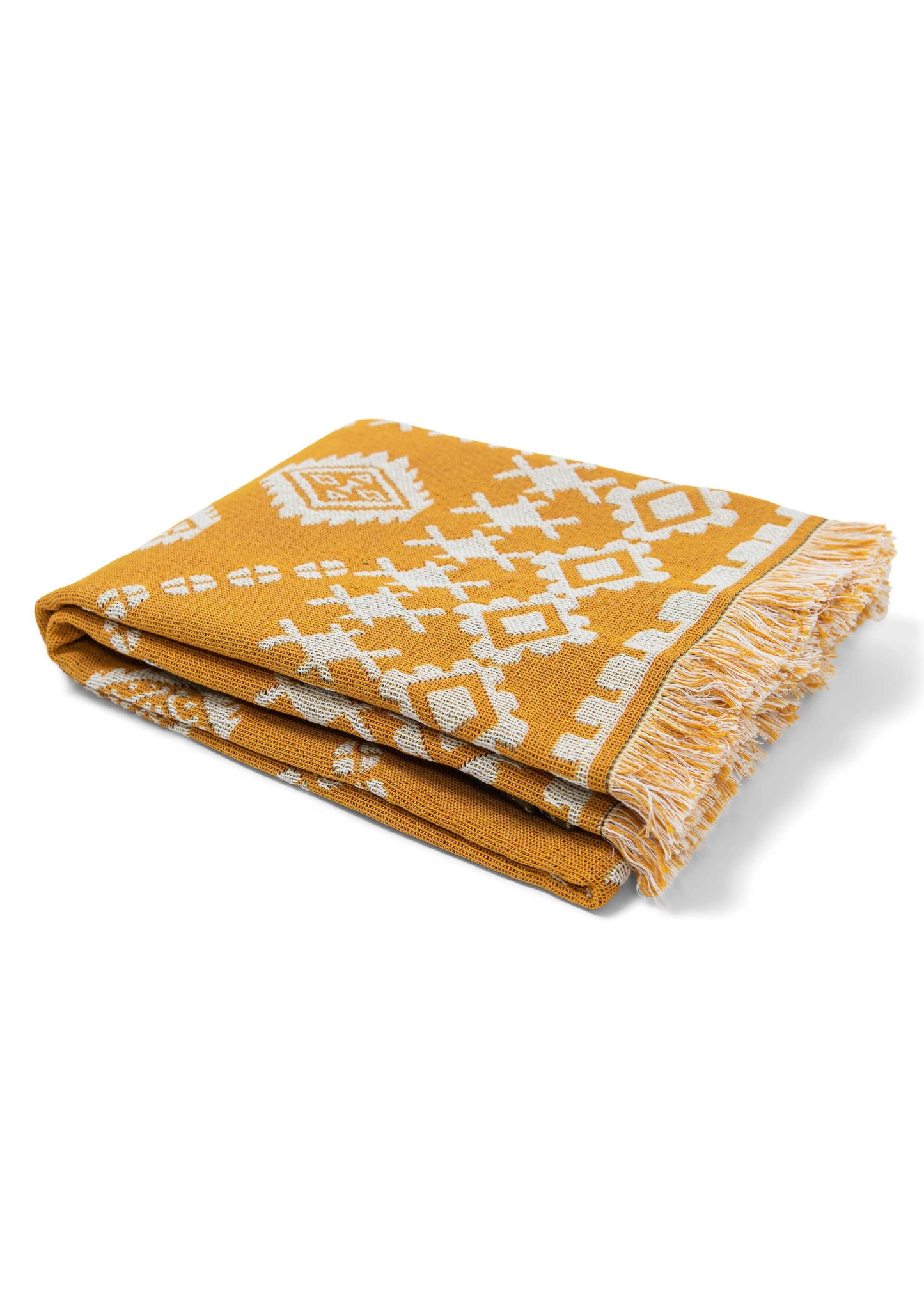HENDEER - 'Good Day Sunshine' Woven Picnic Rug/Throw: Regular 130x160cm