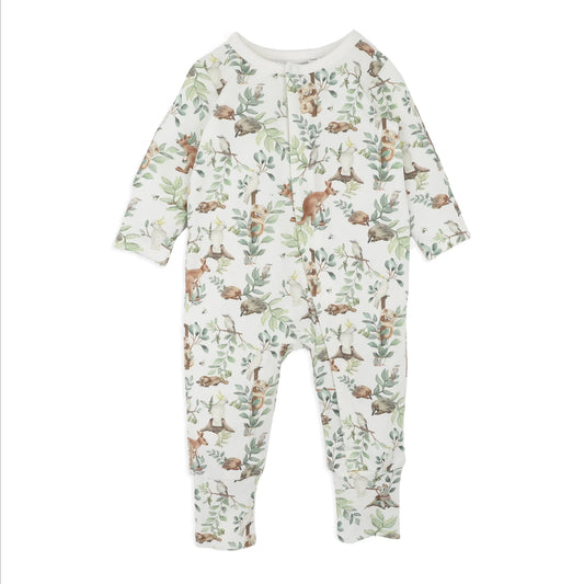 Charlie Organic LS Zipsuit - Charlie Print
