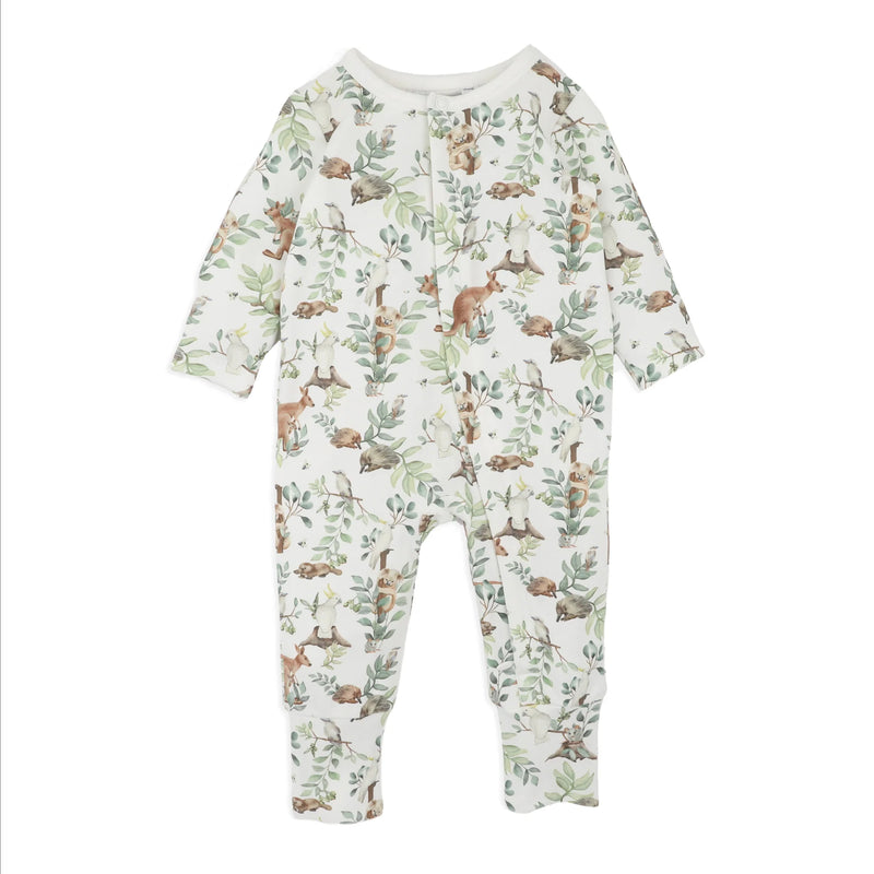 Charlie Organic LS Zipsuit - Charlie Print