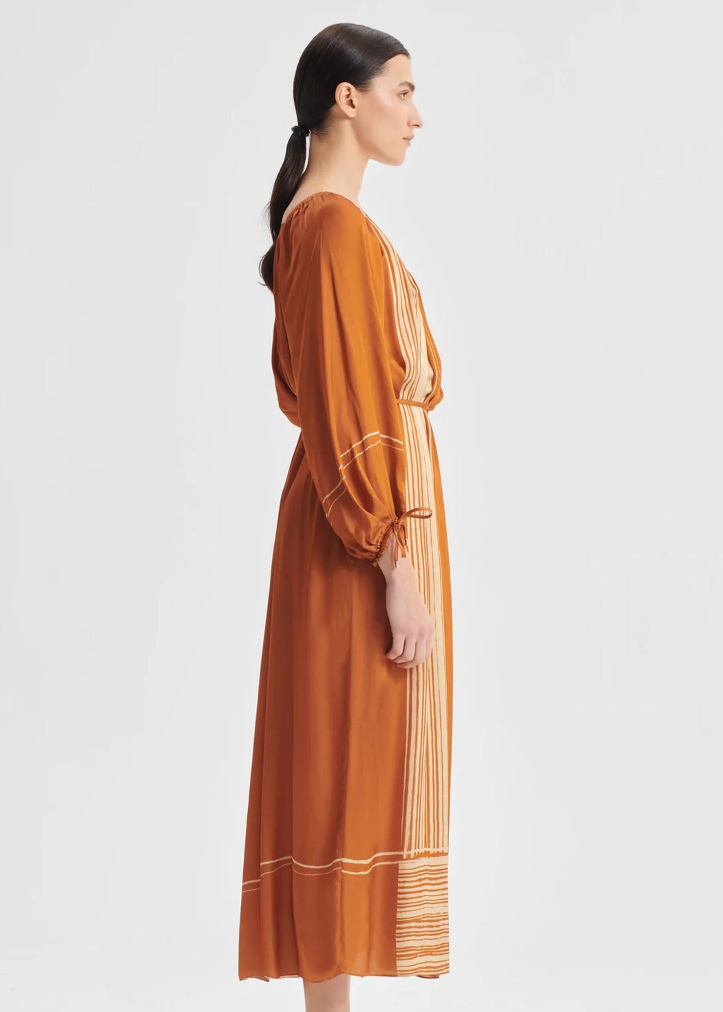 Aries One Shoulder Dress - Spice