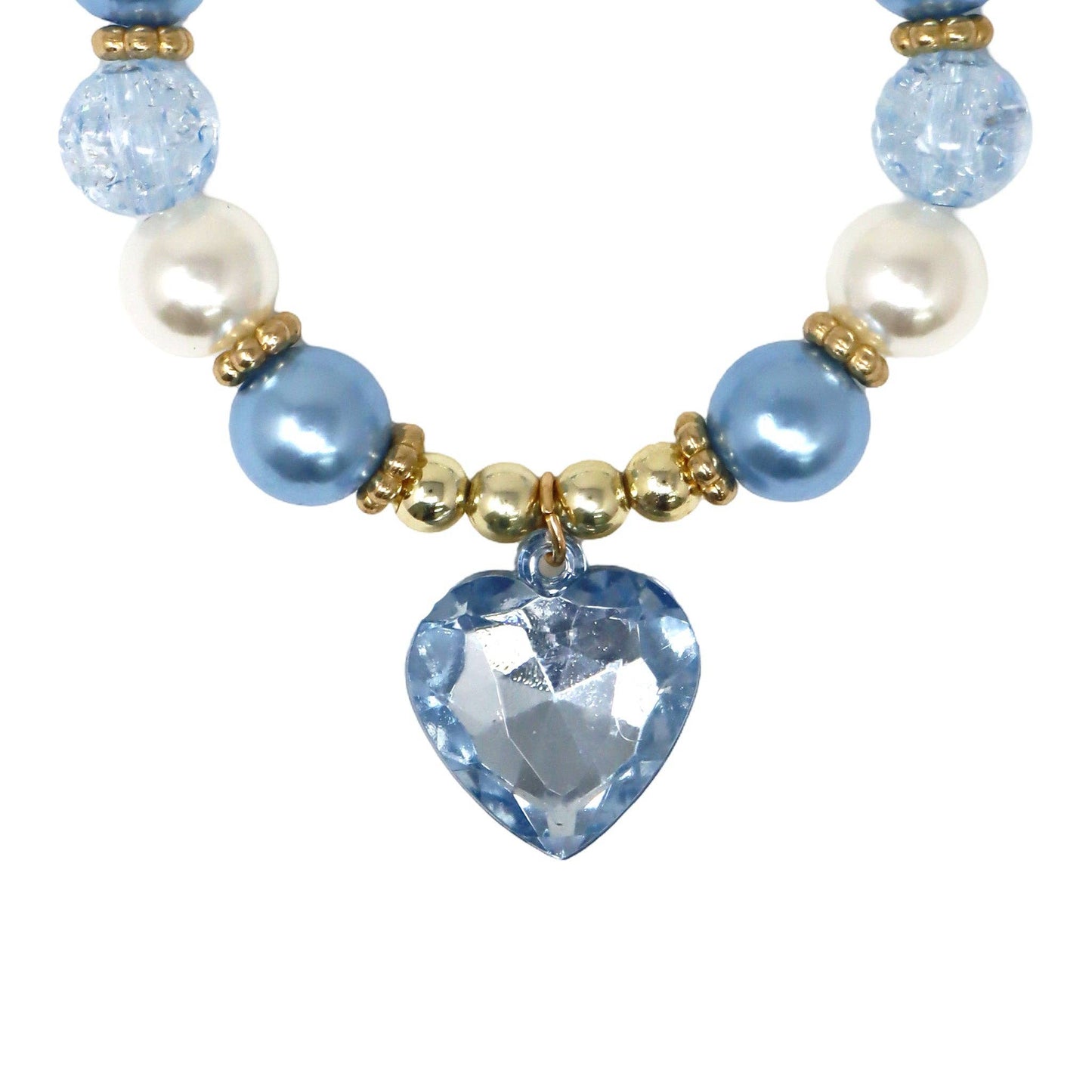 Pink Poppy - Dance Pearl Heart Necklace and Bracelet Set