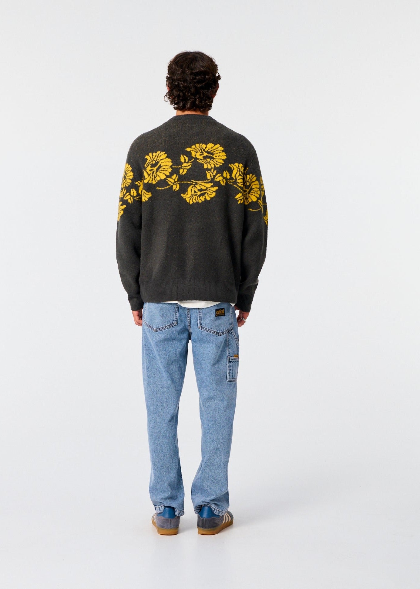 Peace Flower Crew Knit - Phantom - photo 3