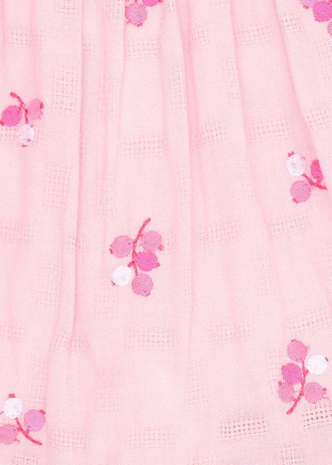 Summer Vacay Embroidered Overall - Pink