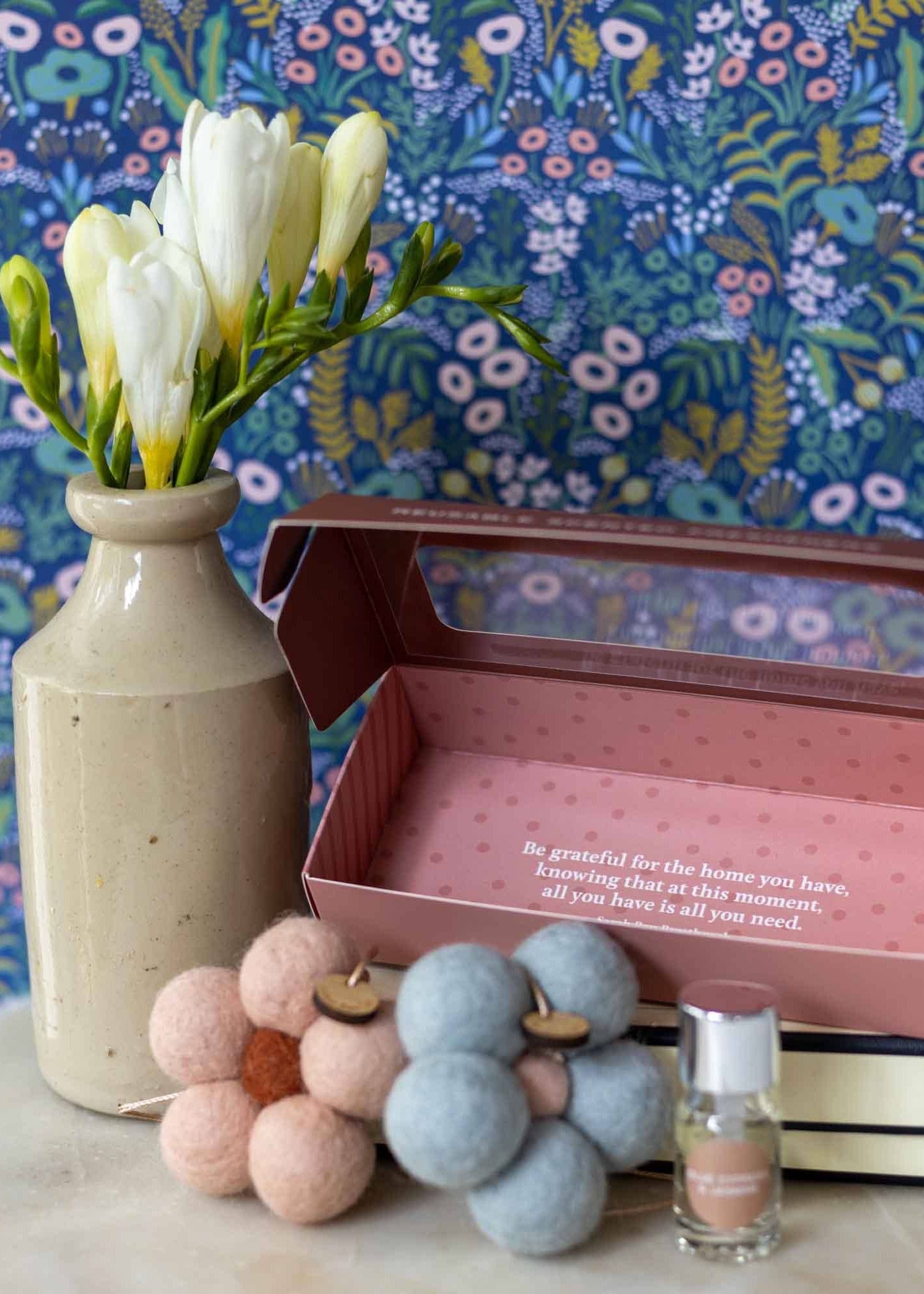 Felt Flower Fresheners - Blue Cypress & Jasmine