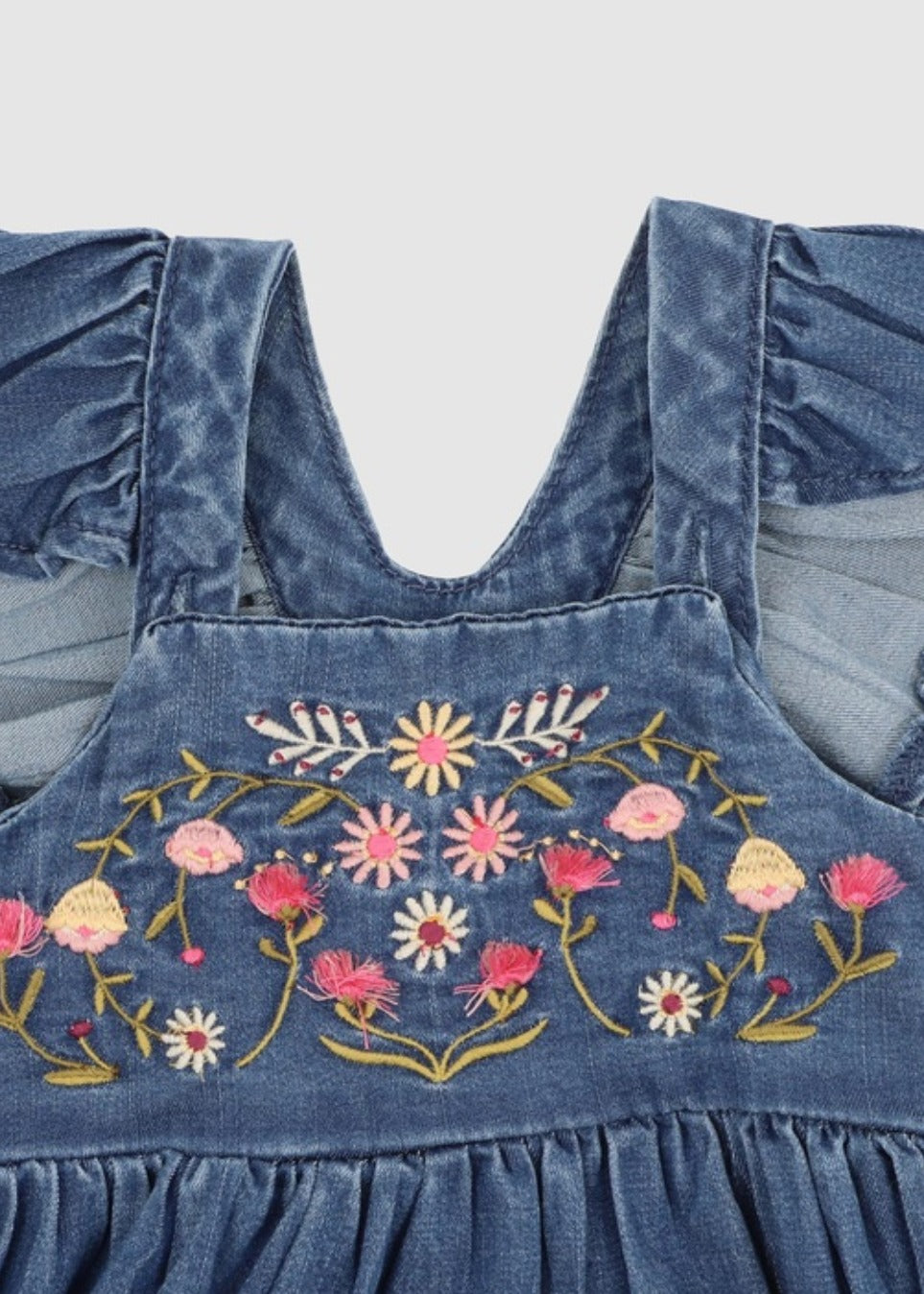 Wild Horses Denim Dress - Kids