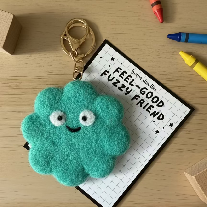 Home Dweller - Feel-Good Fuzzy Friend Bag Charm | Keyring