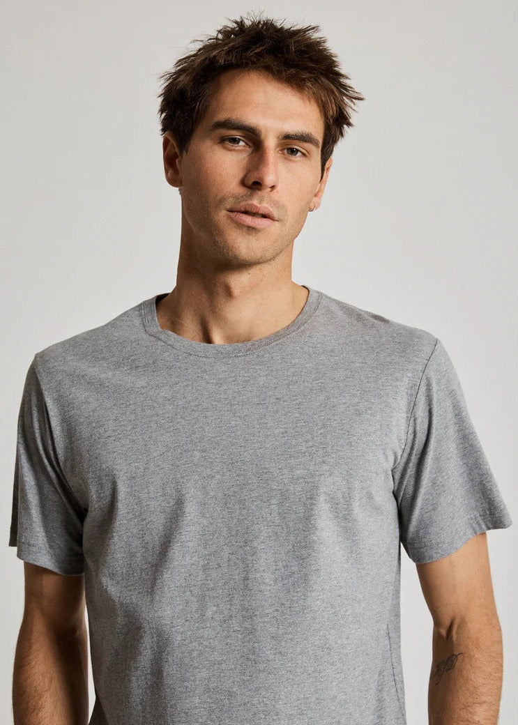 Reginald Organic Tee - Grey Marle