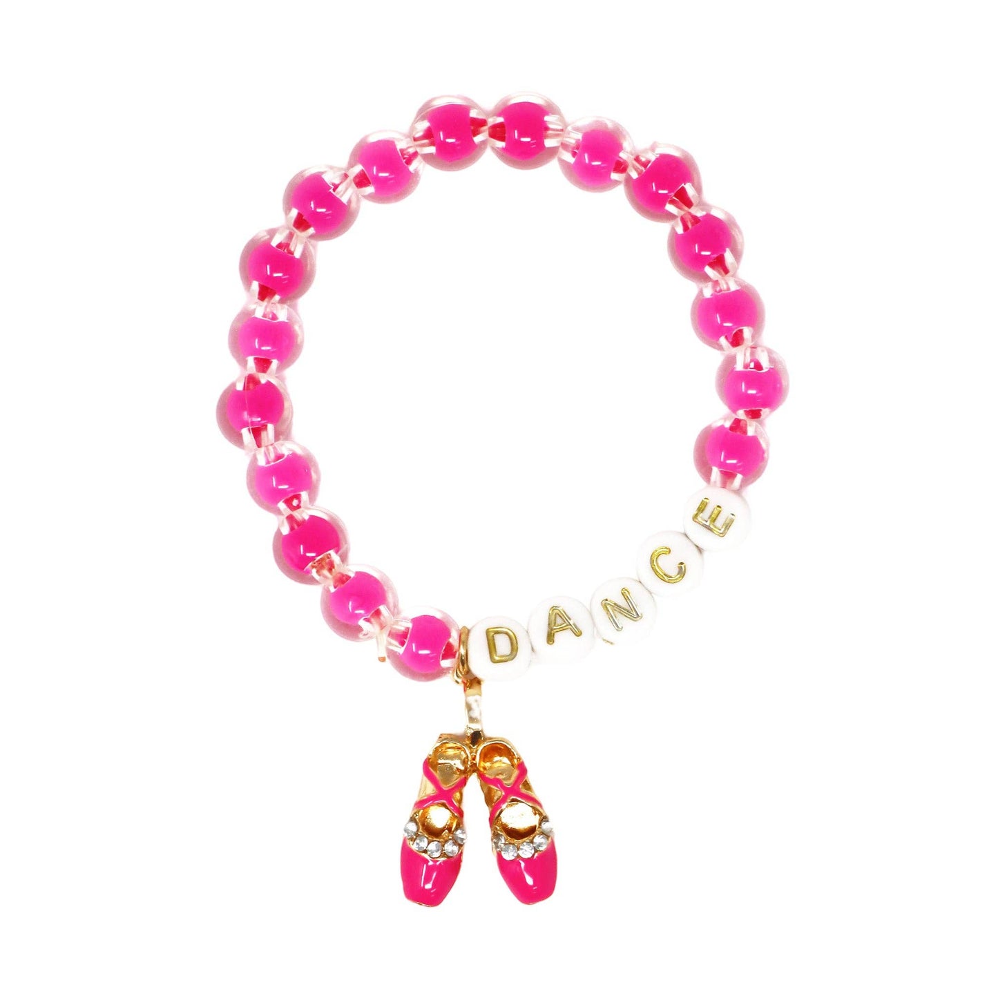 Pink Poppy - Dance Letter Bead Bracelet