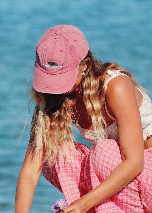 Pallion Point - Sailfish Fish Lid | Cotton Dad Cap in Pink