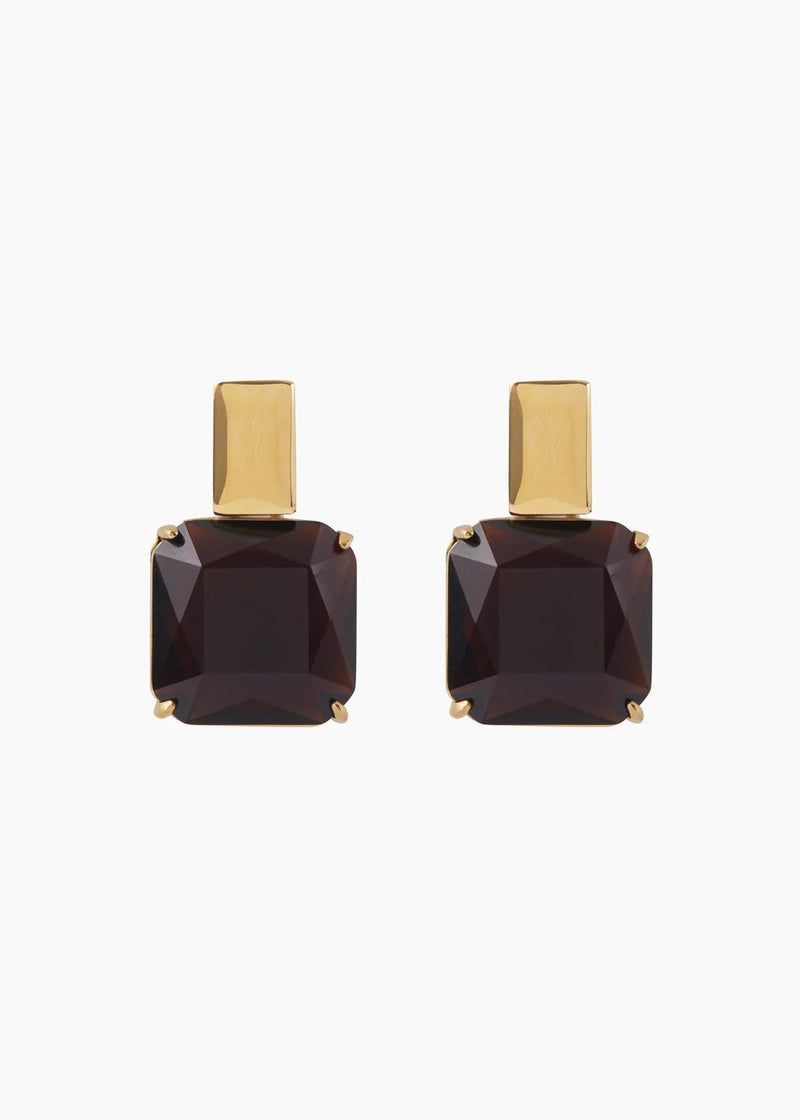 Arianna Earrings - Brown