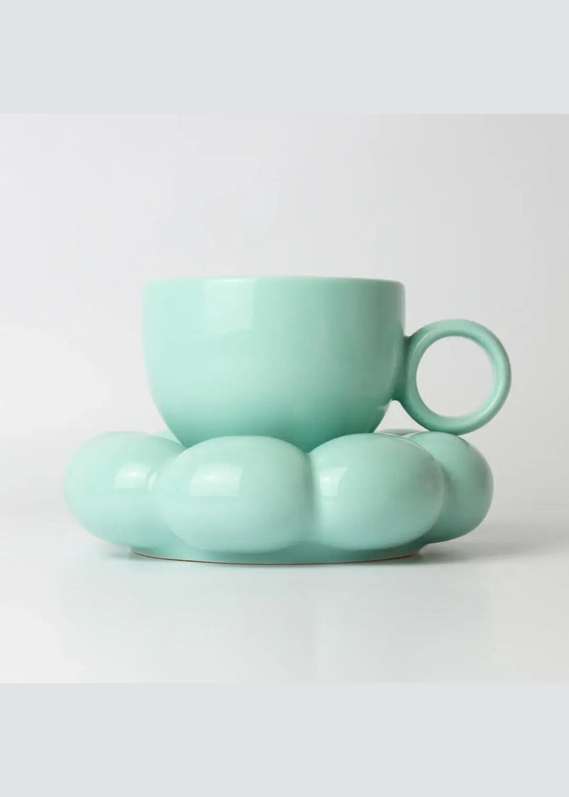Lottie Mug and Saucer- Blue