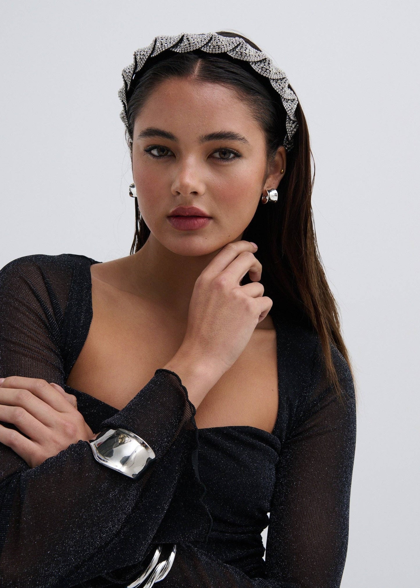 Angels Whisper Accessories - Twist Rhinestone Statement Headband