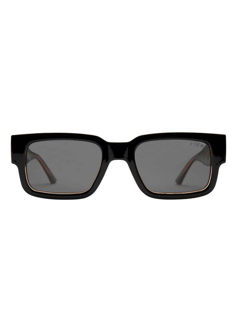 Cole Sunglasses - Black Leopard/Smoke