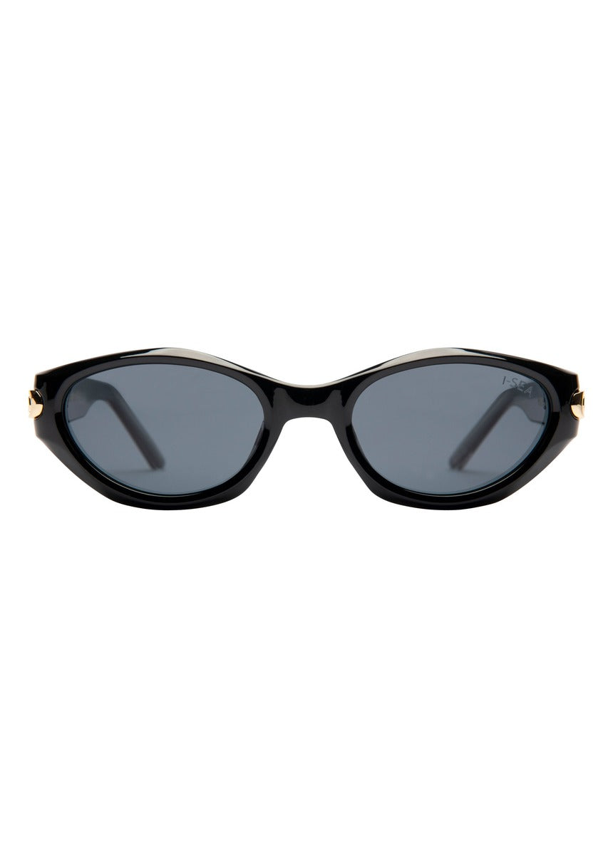 I-SEA Kensington sunglasses, black frame with smoke polarised lens