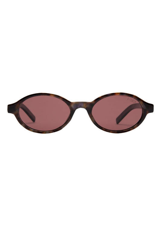 I-SEA Josie sunglasses, tortoiseshell frame with plum polarised lens