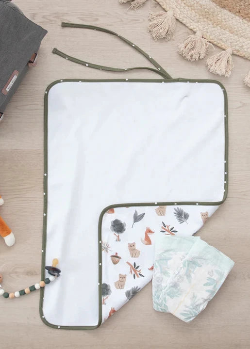 Waterproof Travel Change Mat - Forest Retreat