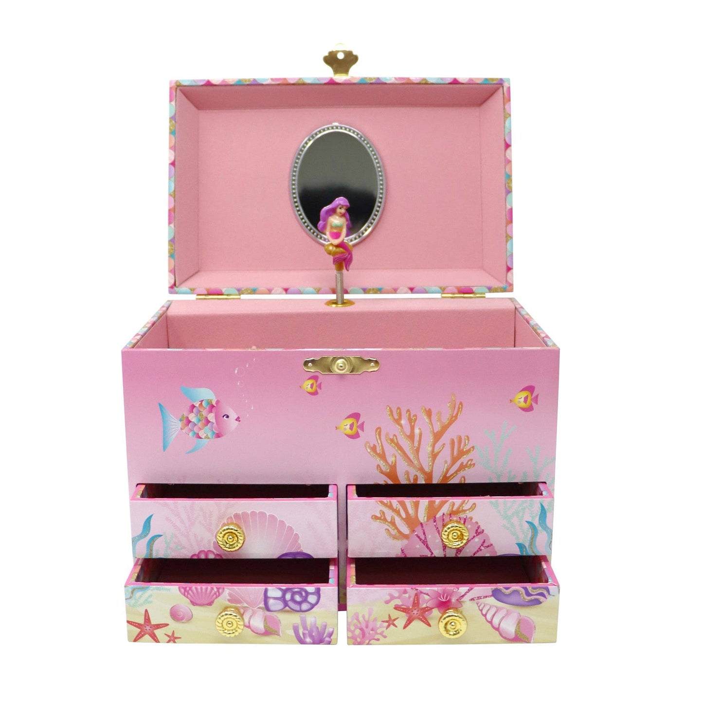 Pink Poppy - Enchanted Medium Mermaid Musical Jewellery