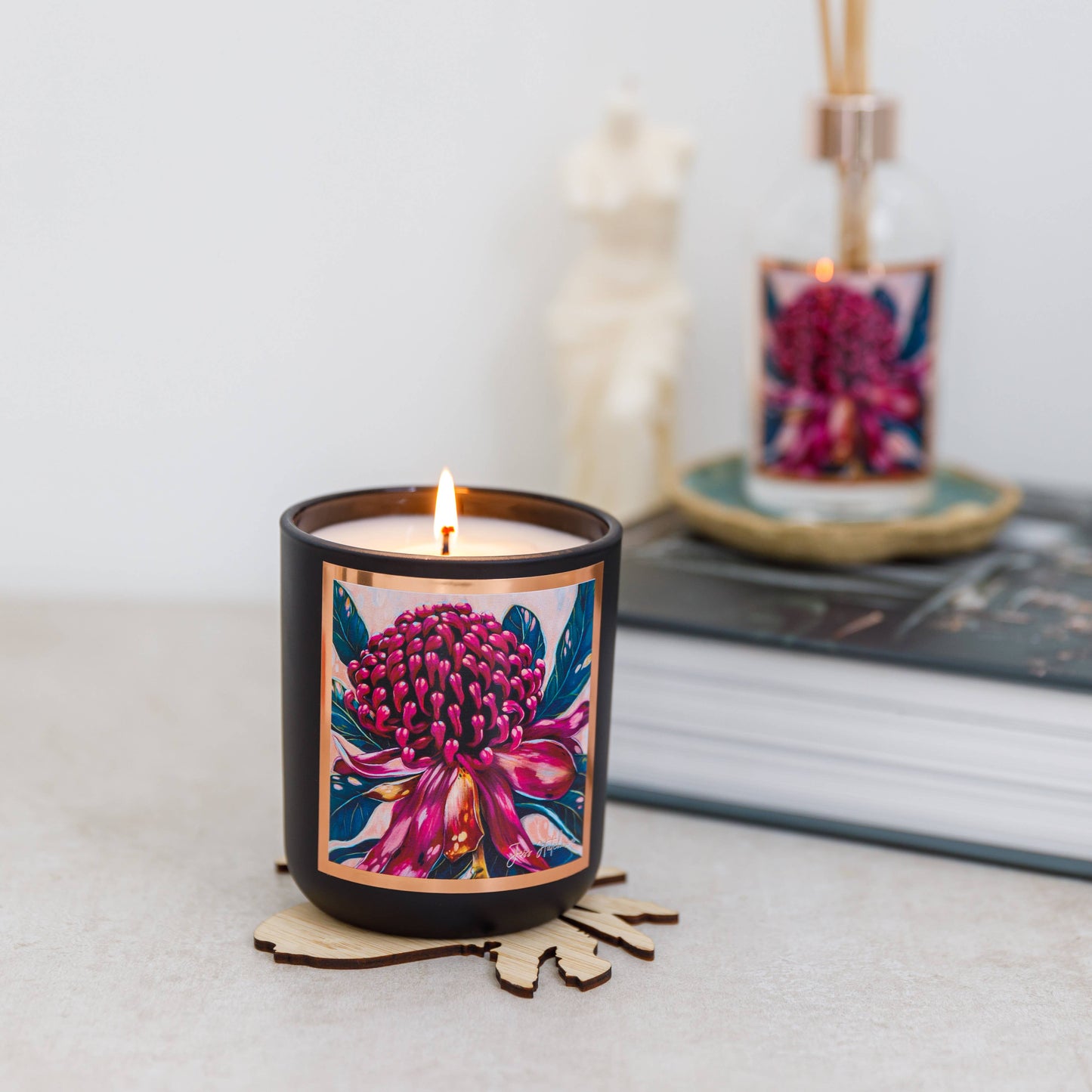 Aroma Pot - 50+hrs Australian artist soy candle - Kakadu plum