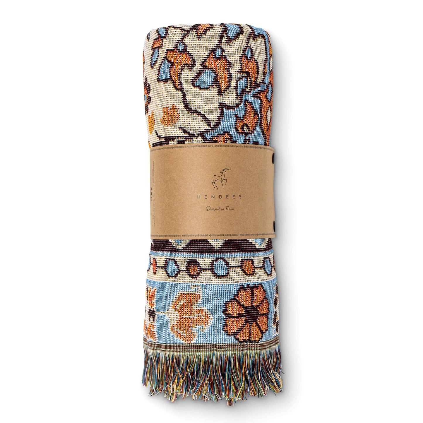 HENDEER - 'PS I Love You' Woven Picnic Rug/Throw: Large 170x200cm