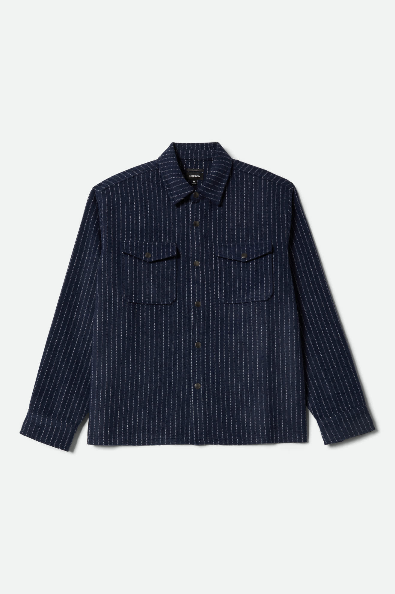 Seldon Soft Brushed Flannel - Mood Indigo Pinestripe