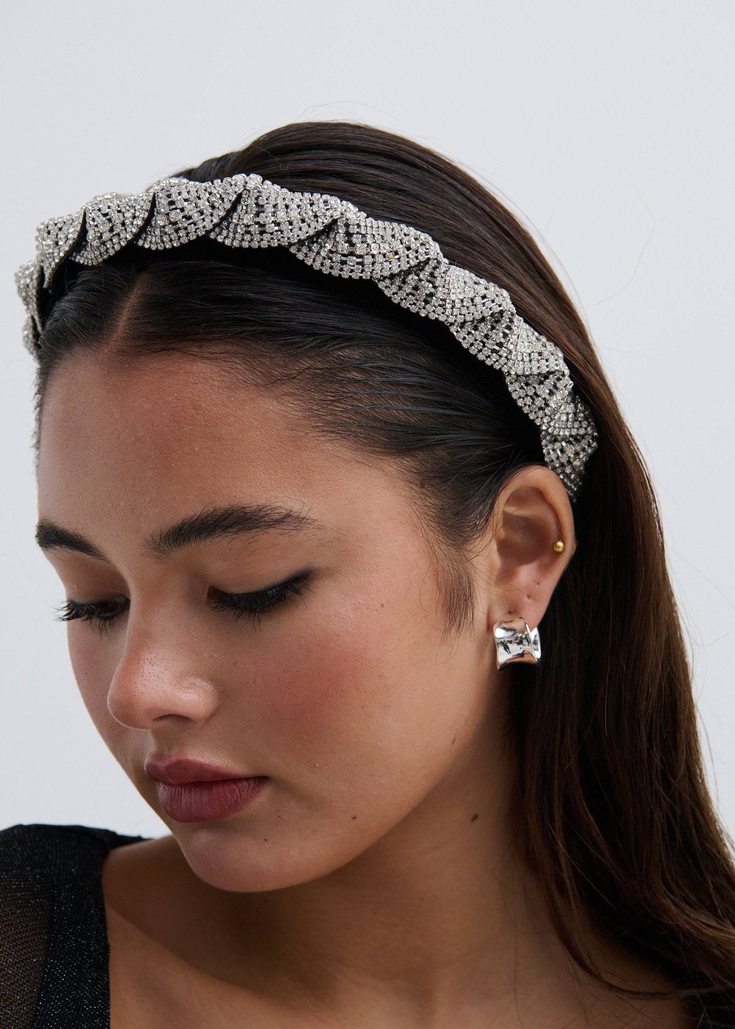 Angels Whisper Accessories - Twist Rhinestone Statement Headband