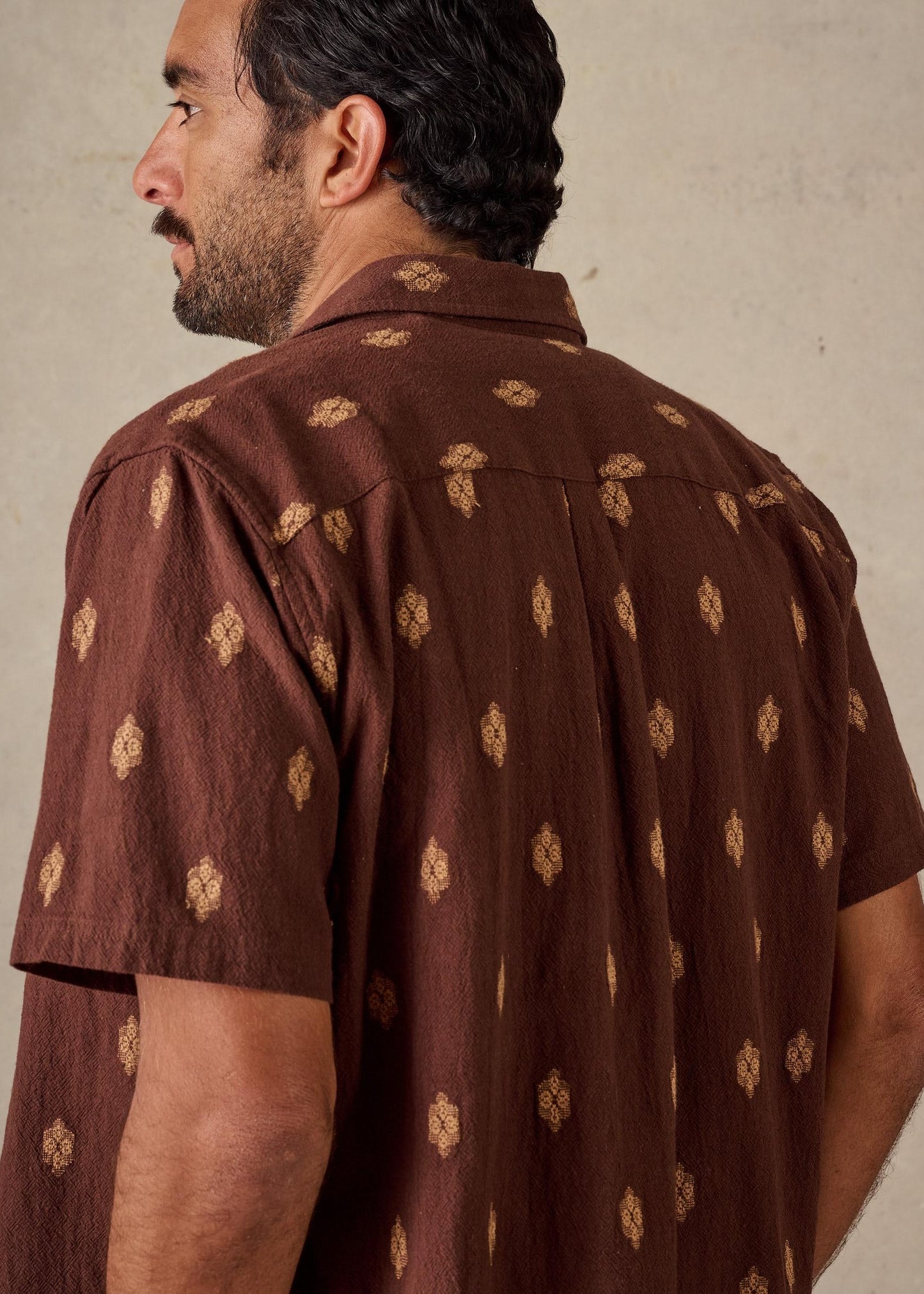 Button Up Shirt - Brown Multi