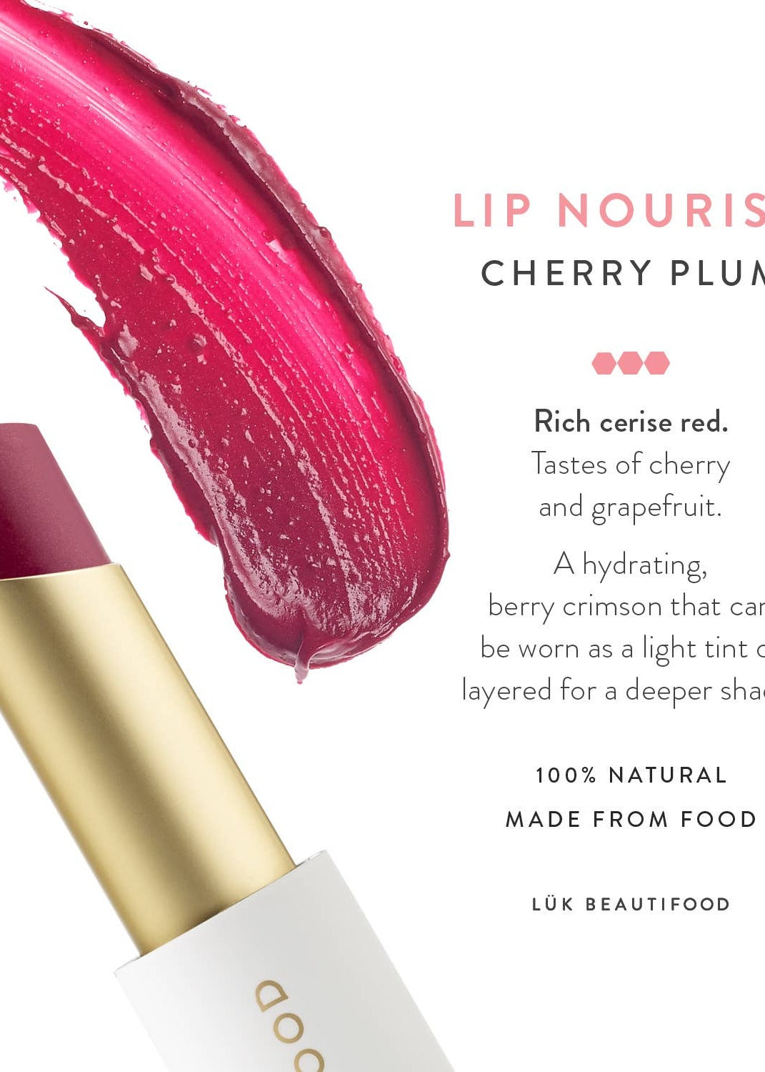 Lip Nourish Lipstick - Cherry Plum