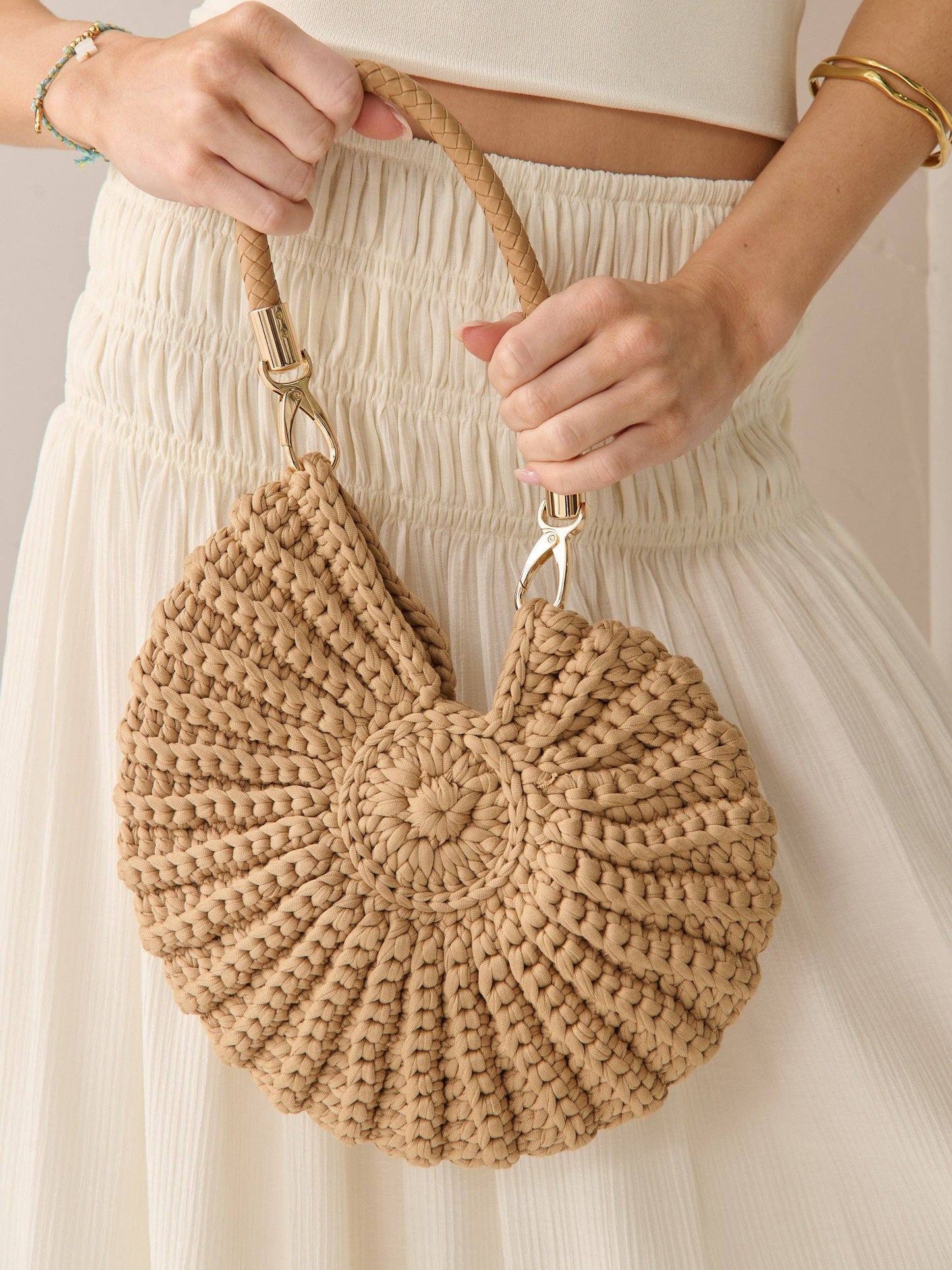 Angels Whisper Accessories - Ella Weave Shell Bag