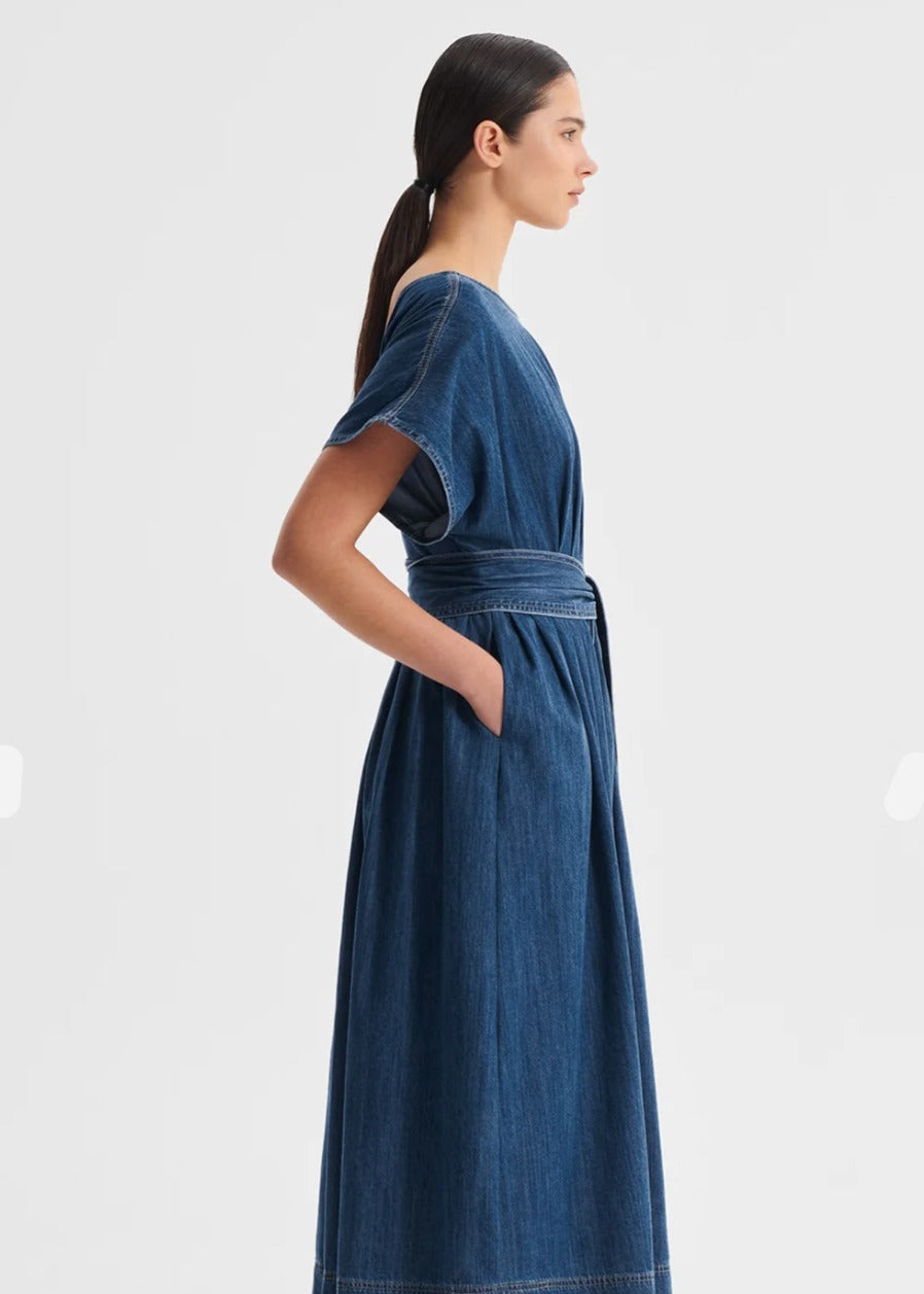 Tatum Denim Dress - Blue