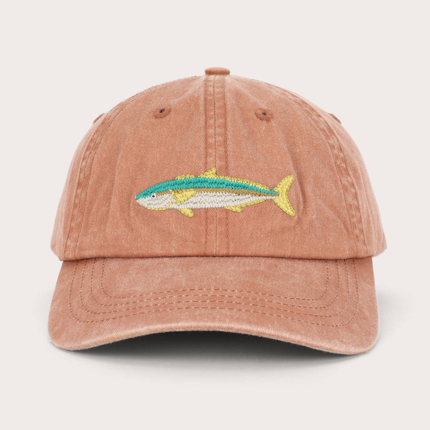 Pallion Point - Kingfish Fish Lid | Cotton Dad Cap in Rust