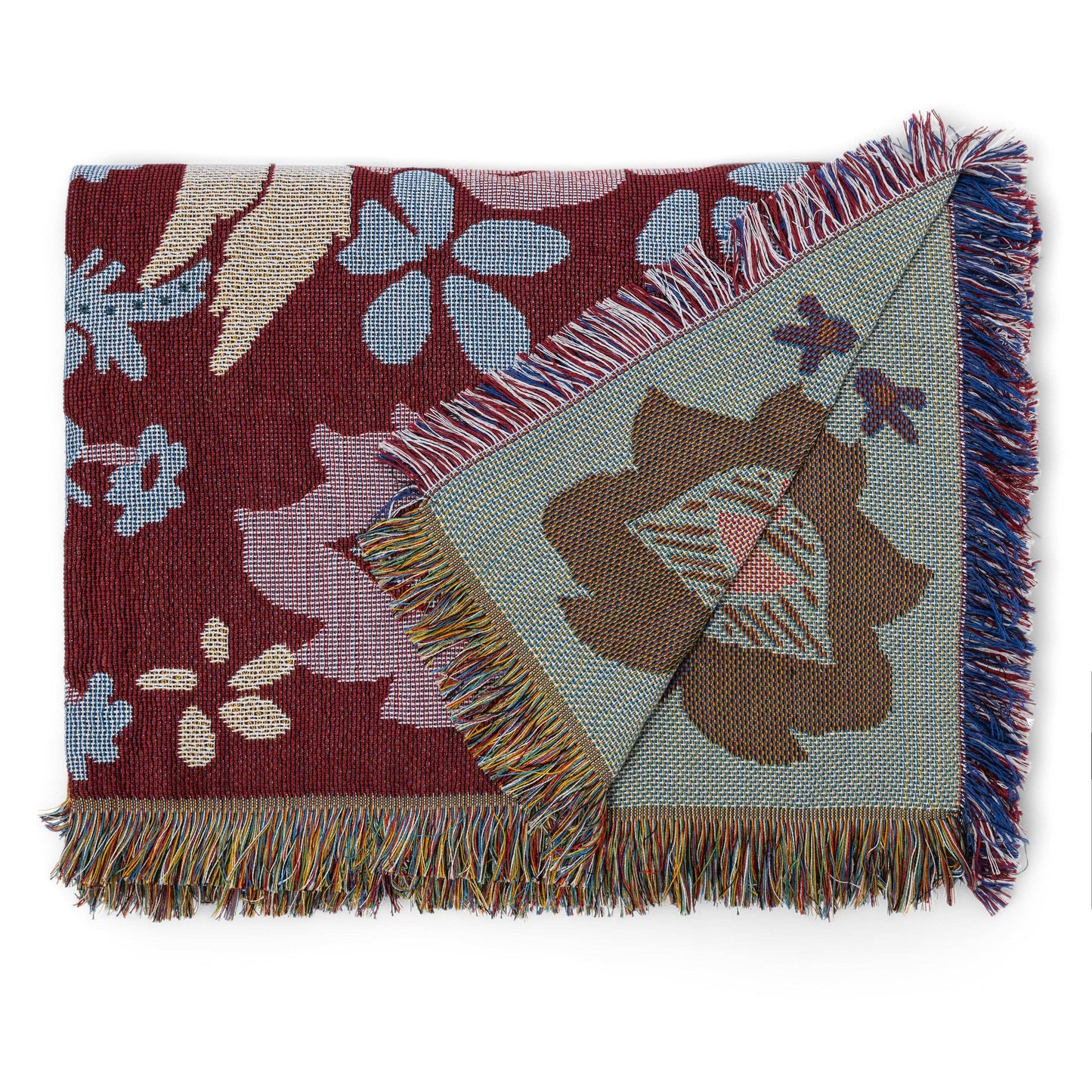 HENDEER - 'Magical Mystery' Woven Picnic Rug/Throw: Regular 130x160cm