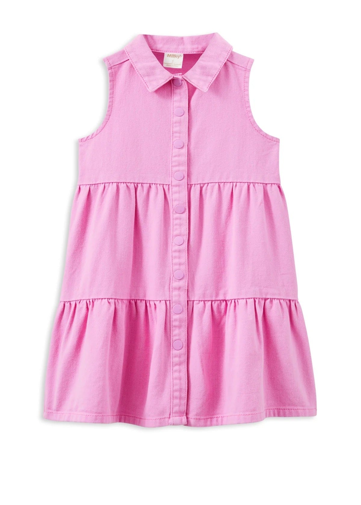 Pink Twill Dress - Pink