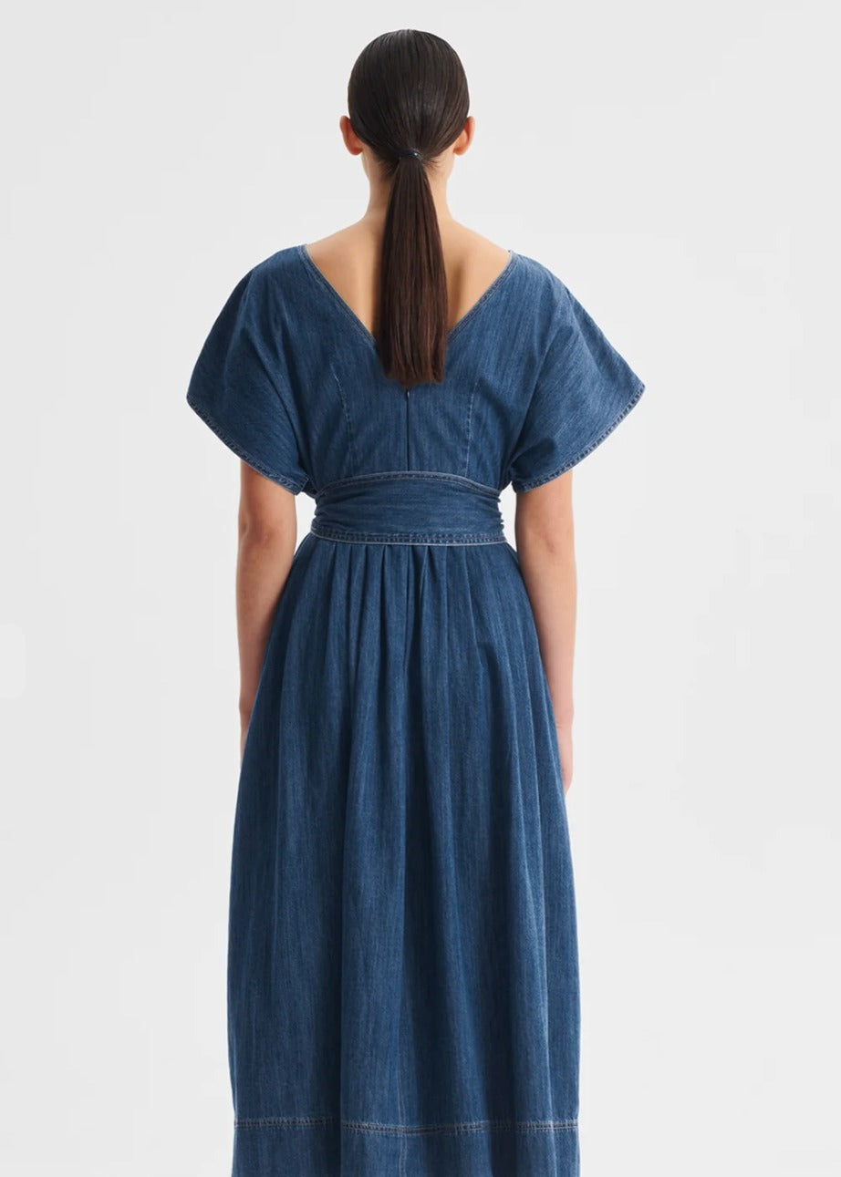 Tatum Denim Dress - Blue