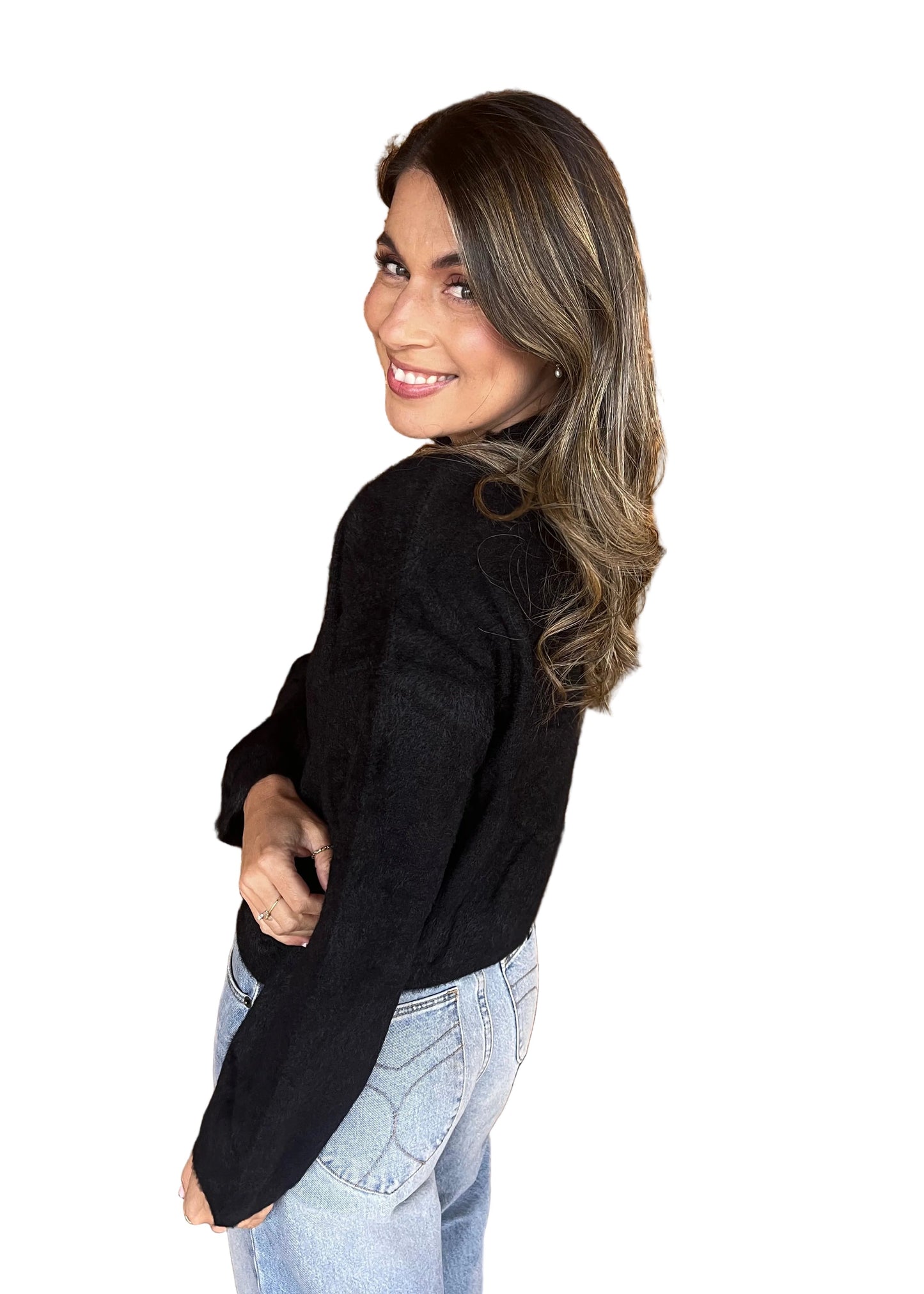 Fluffy Jumper - Black