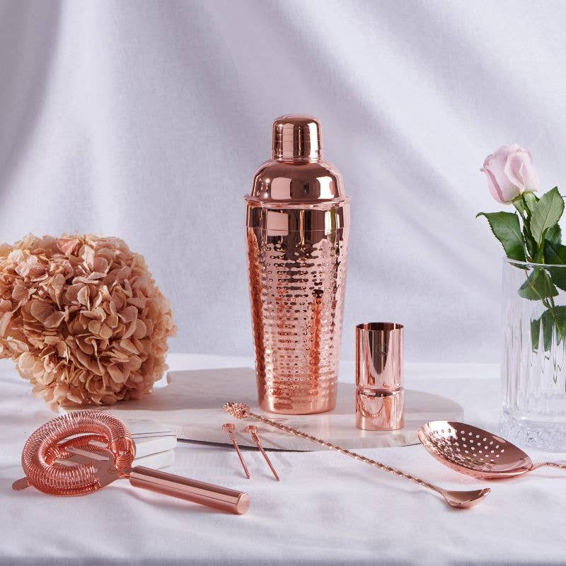 CLINQ - Hammered Copper Cocktail Shaker