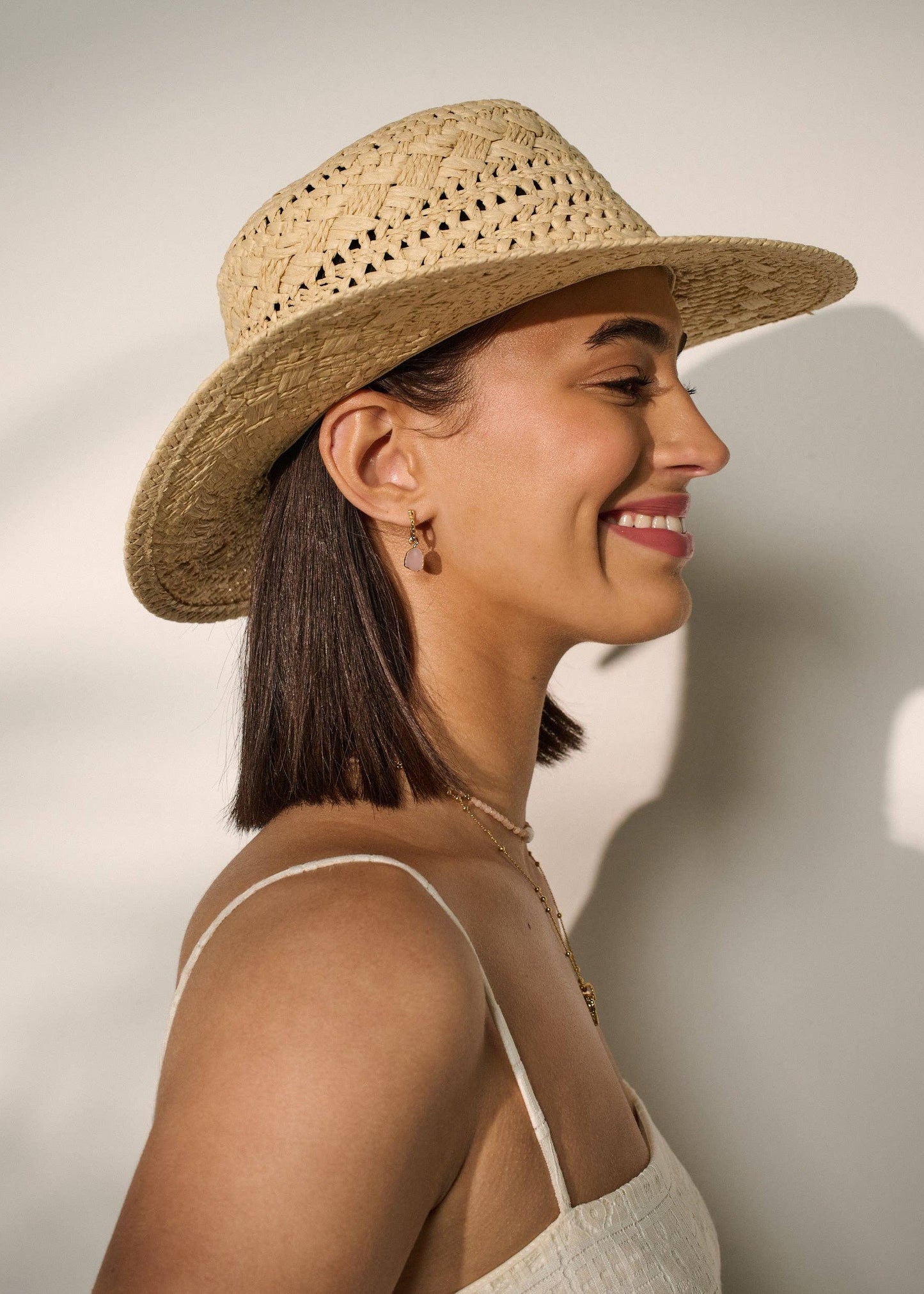 Angels Whisper Accessories - Joyce Straw Hat in Beige