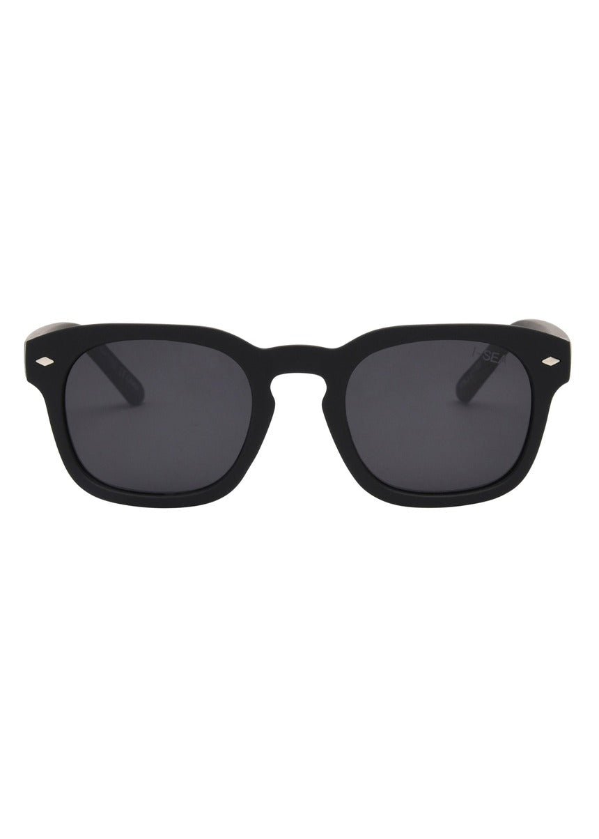 I-SEA Blair 2.0 sunglasses, black frame with smoke polarised lens